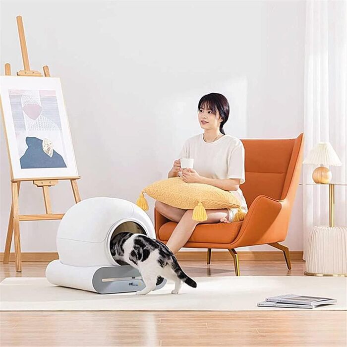 Автоматичний туалет для котів EZICLEAN CATBOT K8i з самоочищенням та Wi-Fi