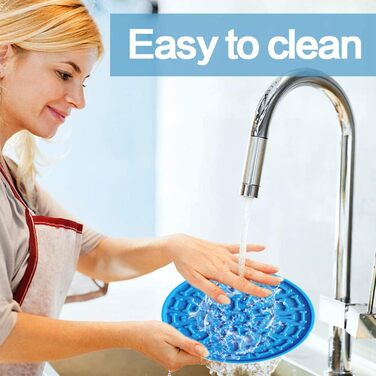 Лежанка-лежак для собак з силікону з присосками, антистрес, навчання, відволікання, без запаху