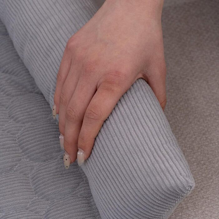 Чохли для дивану LiveGo для домашніх тварин, килимки для лежанок собак, знімні, м'які, сірого кольору (90x90x12 см)