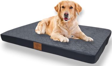 Ортопедичне ліжко для собак Odolplusz | Великі та середні породи | Знімний, пральний чохол | 80x60x7 см, Графіт