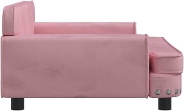 Собаче ліжко VidaXL, 90 x 53 x 30 см, Рожеве