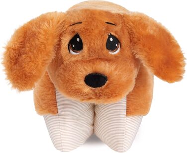 М'яка іграшка-подушка BRUBAKER, собака - 2 в 1 плюшевий звір та подушка - 40 x 30 см, коричнева