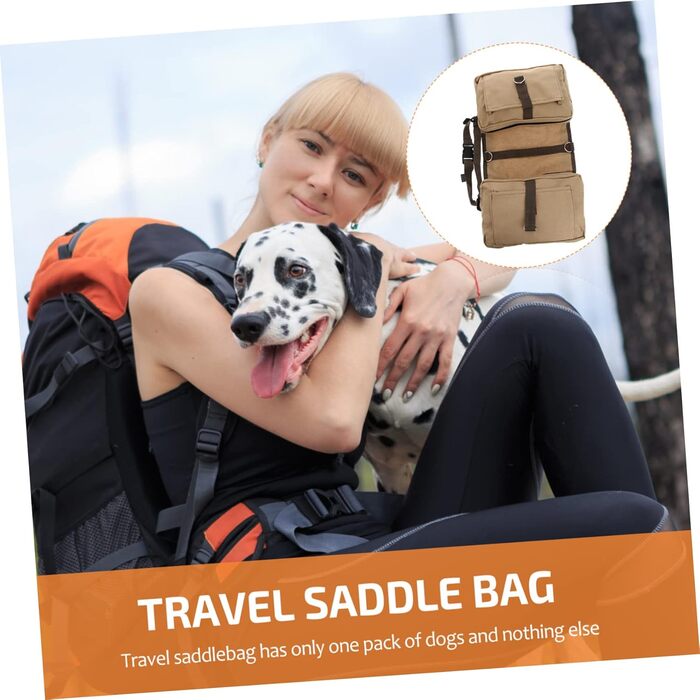 Сумка для собак Gatuida: хакі, для середніх та великих собак, регульована, 2 кишені, для подорожей та кемпінгу