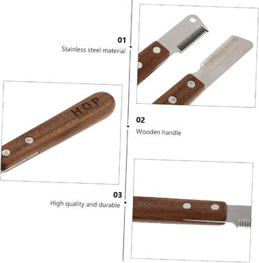 Щітка для вичісування підшерстка для собак та котів BESPORTBLE (2 шт.) - видалення підшерстка та втраченого волосся