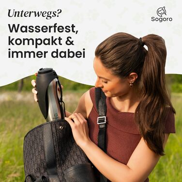 Водяна пляшка для собак Sogoro 700 мл - не протікає, з нержавіючої сталі - портативна, для всіх порід