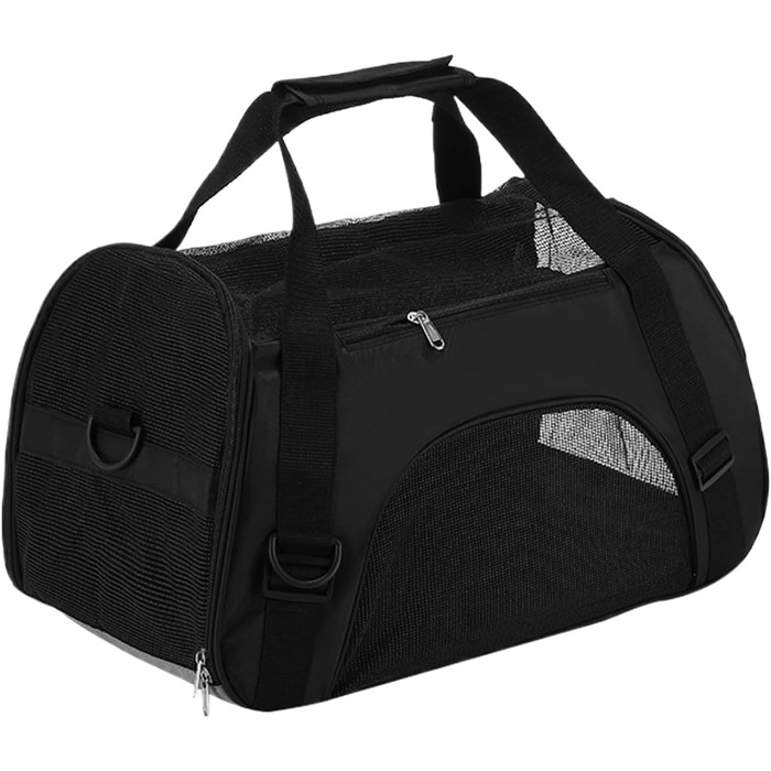 Транспортний бокс для котів, чорний: дихаючий, багатофункціональний, для подорожей та активного відпочинку