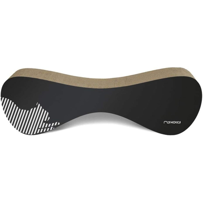 Котячий будиночок myKotty VIGO – міцний когтетоп для котів, 71x21x25 см, чорний