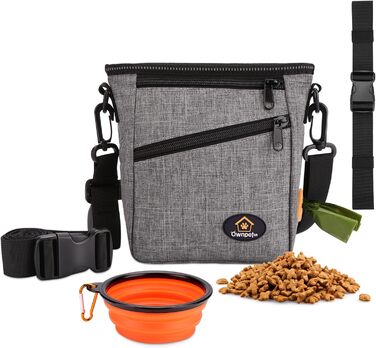 Сумка для ласощів Ownpets для собак, сумка для дресирування, зручна та функціональна, сіра