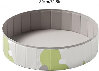 Надувний басейн для собак та котів, великий, портативний, літній, 80 см