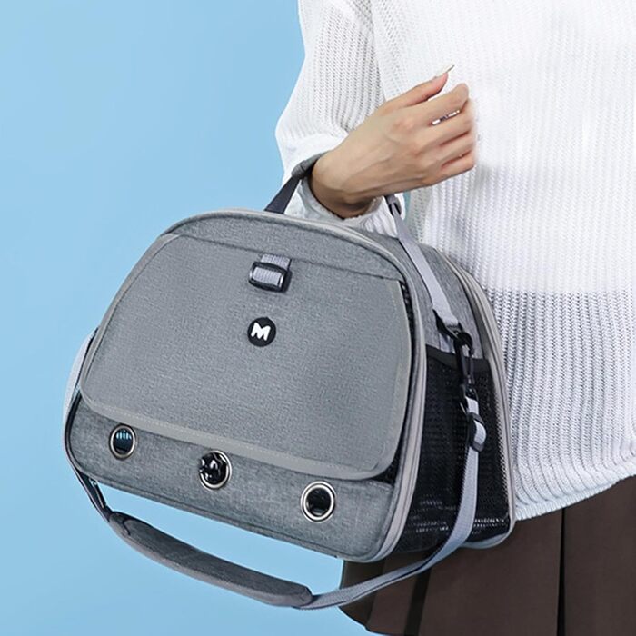 Транспортна сумка для папуг, переноска для птахів, сіра