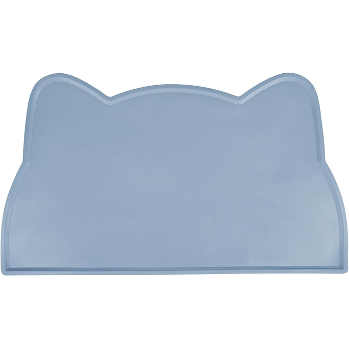 Килимок для котячого корму, силіконовий, неслизький, водонепроникний, блакитний