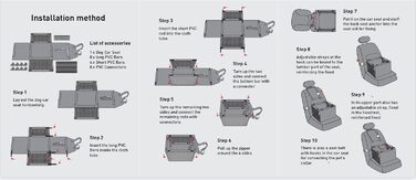 Автокрісло для собак: міцне, водовідштовхувальне, для малих та середніх порід, рожеве, з рамою