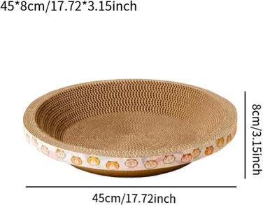 Котячий когтеточка з картону овальної форми, іграшковий центр для котів, 57 см