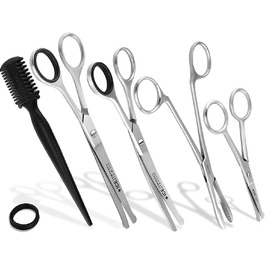 Набір для догляду за лапами та шерстю собак: 5-ти елементний набір професійних ножиць