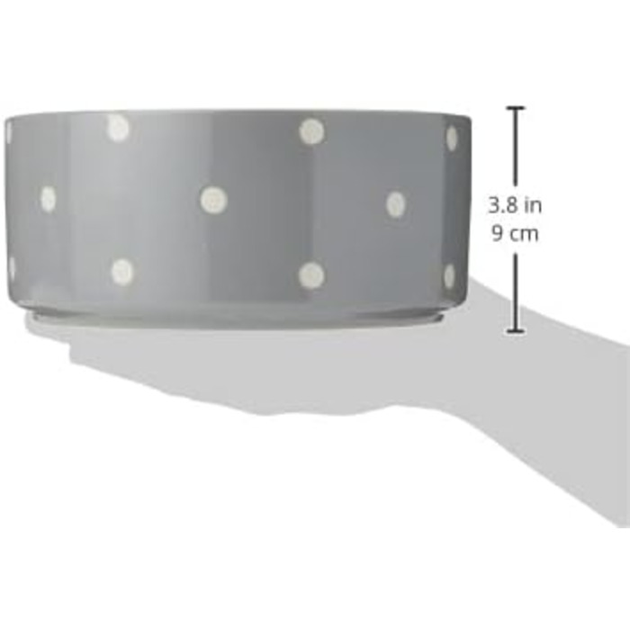 Миска для собак Mason Cash, з рельєфним декором, 18 см, сіра (1 шт.)