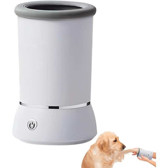 Очисник лап для великих собак - портативний аксесуар для собак, видаляє бруд та сміття з лап. Чисті лапи (білий)