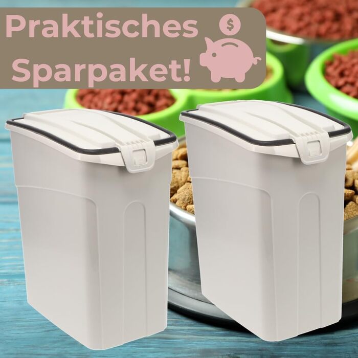 Контейнер для корму GarPet 13 л: герметичний, для собак та котів