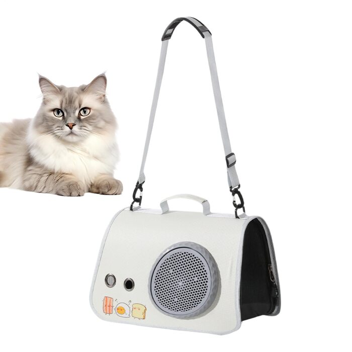 Сумка-переноска для тварин | Сумка на плечі для транспортування котів у подорожах, органайзер зі шлейками для походів, кемпінгу, подорожей та в дорогу