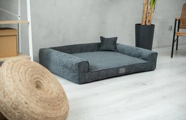 Килимок для собак Sofi Grosse - м'який, зносостійкий, миючий (XL, 110x85 см, графітовий)