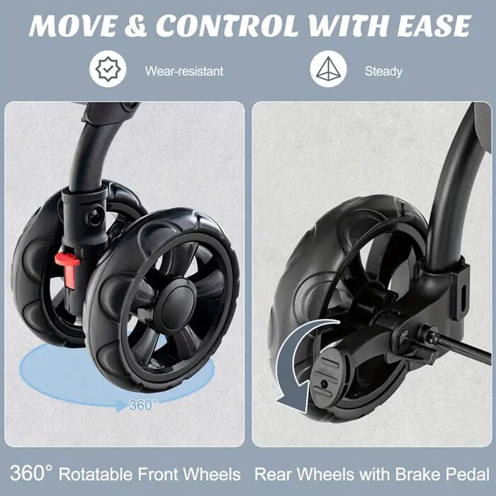 Розкладний візок для собак та котів, 2-ярусний, для кількох тварин, блакитний