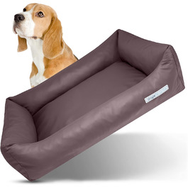 Лежанка для собак - миється - високоякісне собаче ліжко - для суглобів - міцна лежанка - кошик для собак, коричнева, розмір L 115 x 85 см