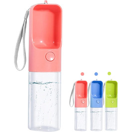 Водяна пляшка для собак MICHETT True Love Sofunii, 425 мл, рожева - витокозахисна, BPA-free, для прогулянок