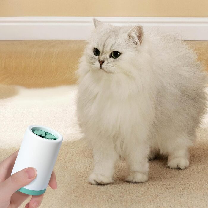 Очищувач лап для собак: мийка лап, щітка для собак, інструмент для чищення лап, зелений колір