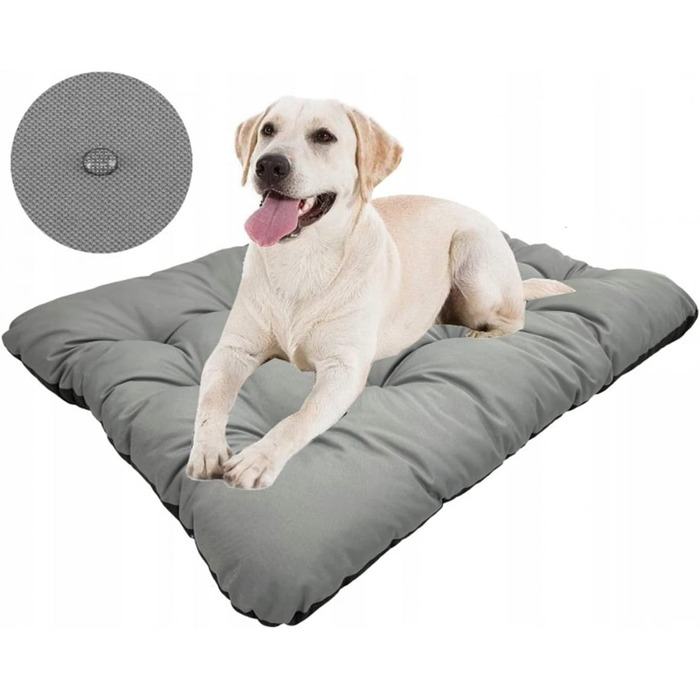 Килимок для собак KingDog Prestige: водовідштовхуючий, антиалергенний, 120x80 см, сірий