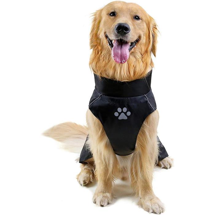 Водонепроникна куртка для собак Selmai, велика, з відбиваючими елементами, вітронепроникна, тепла жилетка для собак, для французького бульдога, для прогулянок, спорту на відкритому повітрі, холодної зими, червона, 9XL