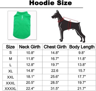 Тепла флісова куртка для собак: зимовий пуловер з кільцем для повідка, підходить для маленьких, середніх та великих собак. Колір: темно-зелений