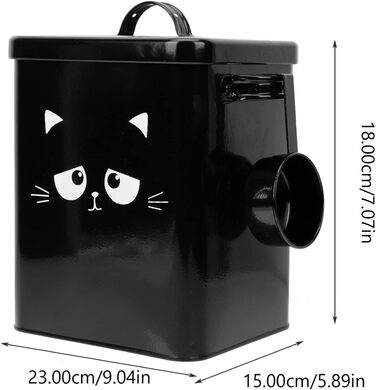 Контейнери для зберігання корму для тварин Ipetboom, метал, корм для котів та ласощі, набір контейнерів з лопаткою, герметичні ємності для корму собак та котів, контейнери для зберігання корму для домашніх тварин