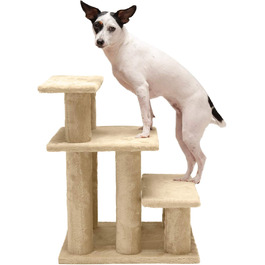 Сходи для тварин Furhaven Steady Paws, 3-ступеневі, коричневі, для високих ліжок і диванів