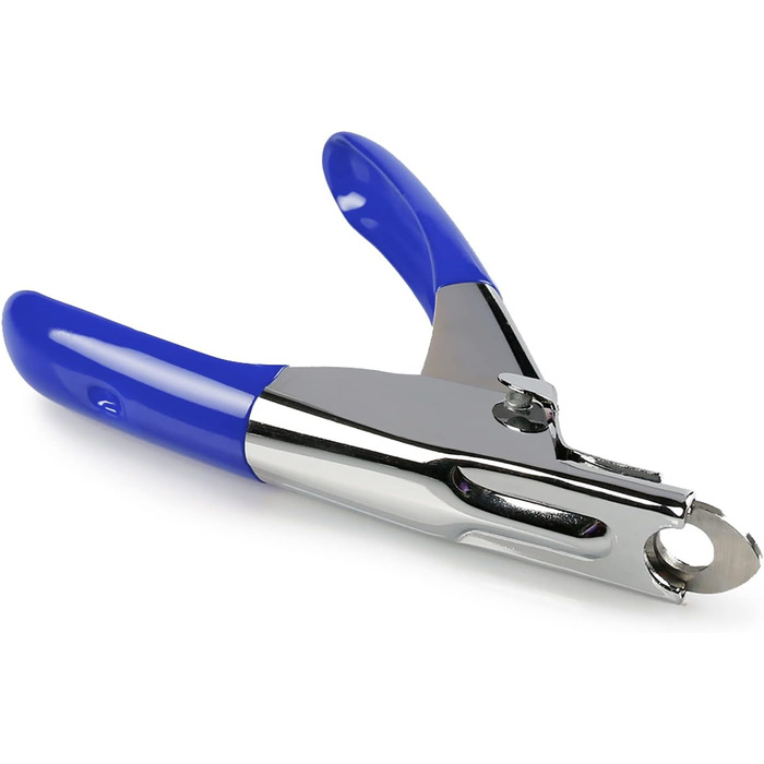 Професійні ножиці для грумінгу собак та котів, триммер для догляду за кігтями, з безкоштовною пилочкою, нержавіюча сталь, зручні ручки – для безпечного та професійного догляду, блакитні