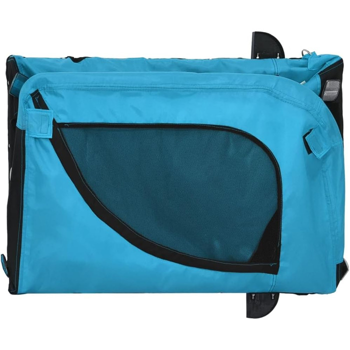 Фahrрадіаnгaнґер Tidyard для собак, вантажопідйомність 45 кг, з відбивачами та прапором, Oxford-тканина, блакитний та чорний