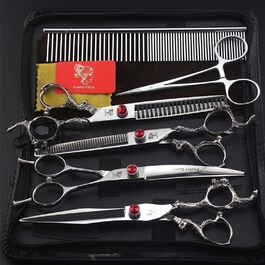Набір професійних ножиць для грумінгу тварин, 7.0 дюймів, для собак та котів