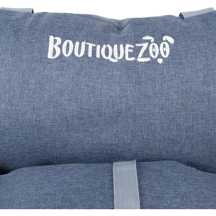 Автомобільний лежак для собак та котів | Лежак на заднє/переднє сидіння | Універсальний, миючий, з поліестеру | 55 x 65 см, колір: джинс