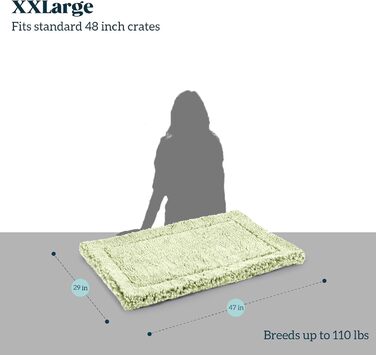 Міцне собаче ліжко Stoutwool – м'яка підстилка в переноску для собак – надійна підстилка для собачих будок, стійка до кусання – можна прати, ідеально підходить для маленьких порід, розмір 119 x 74 x 5 см