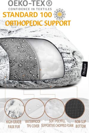 Лежанка для собак Deluxe, сіра, 76x56x8 см. М'яка, для великих собак, з щільного плюшу. Лежанка у ворітку для собак, зручна та тепла.