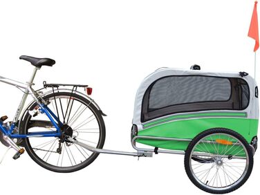 Причіп для собак Papilioshop Argo - великий, зелений (S-M-L)