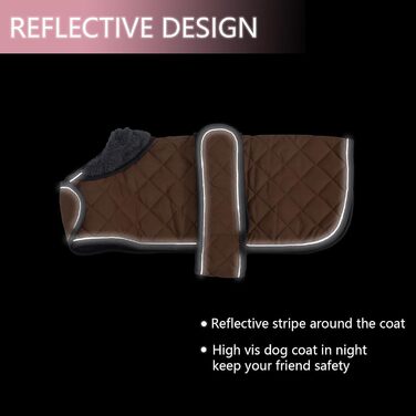 MOREZI Теплий зимовий одяг для собак - водонепроникний пуловер для такс з вовняною підкладкою та регульованими ременями, теплий зимовий одяг для маленьких собак на вулицю, зелений, S (довжина спини: 36-38 см), зелений (M (довжина спини: 42-45 см), коричне