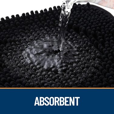 Набір килимків для собак OLANLY, 2 шт., 91.4 x 61 см, швидковисихаючі, водопоглинаючі, антиковзні, миючі, з джерсі, чорні