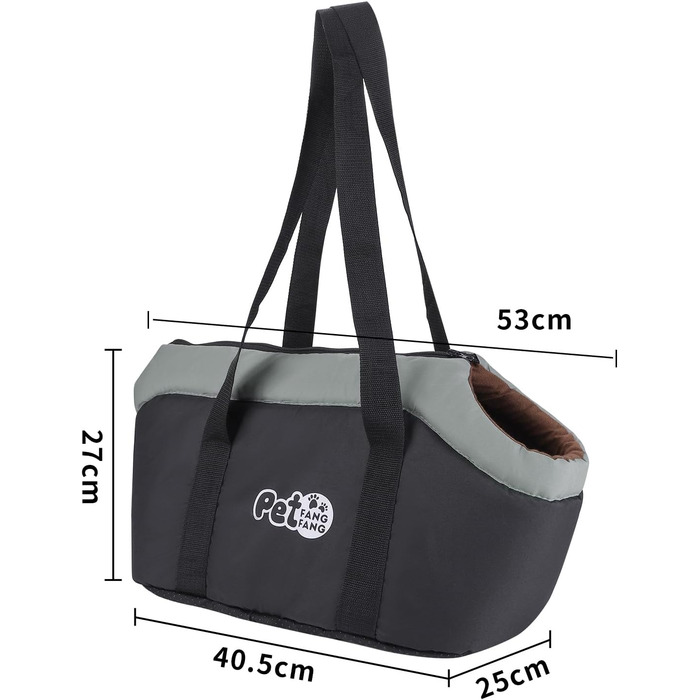 Сумка-переноска для собак маленьких порід, чорна: зручна та портативна переноска для тварин, ідеальна для подорожей та прогулянок на свіжому повітрі.