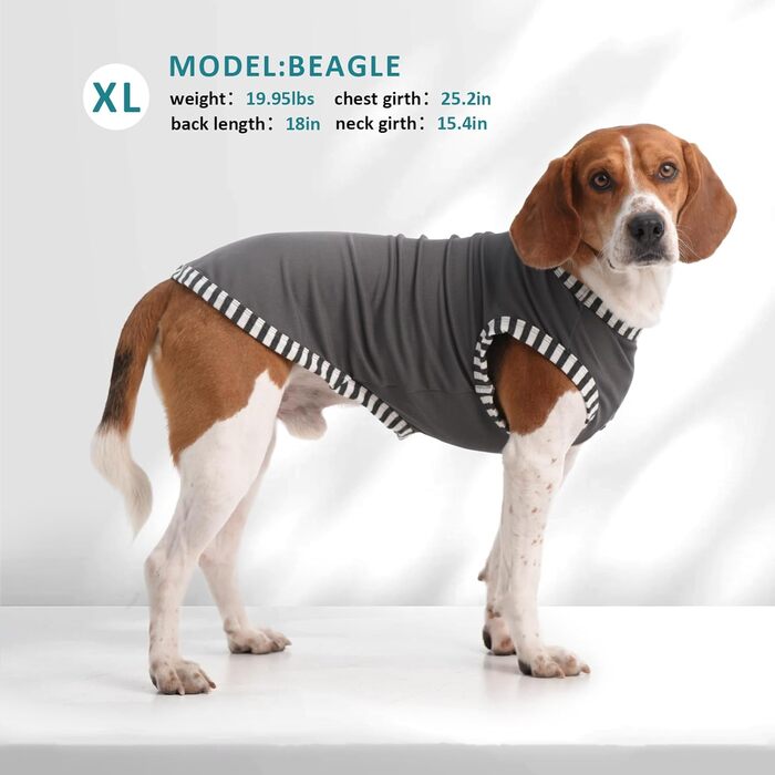 Сорочки для собак 2 шт. (Сірий, Синій) 3XL, захист від сонця, дихаючі, без рукавів, для великих собак, Golden Retriever, літо