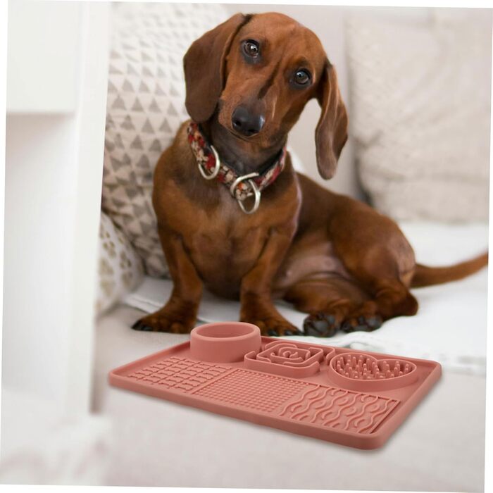 Мапа-заспокійливий килимок для собак та котів з силікону з присосками. Забезпечує повільне споживання їжі та сприяє травленню. Великий килимок для цуценят та котів.
