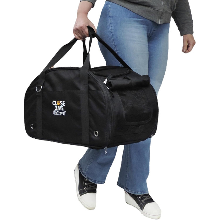 Транспортна сумка для тварин PetRider Basic з візком та дощовим чохлом