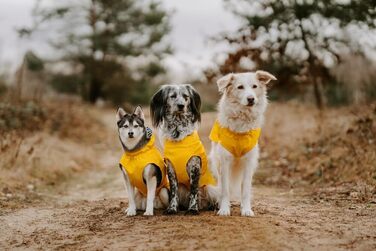 Жовтий дощовик для собак Hunter Milford, розмір 75, поліестер