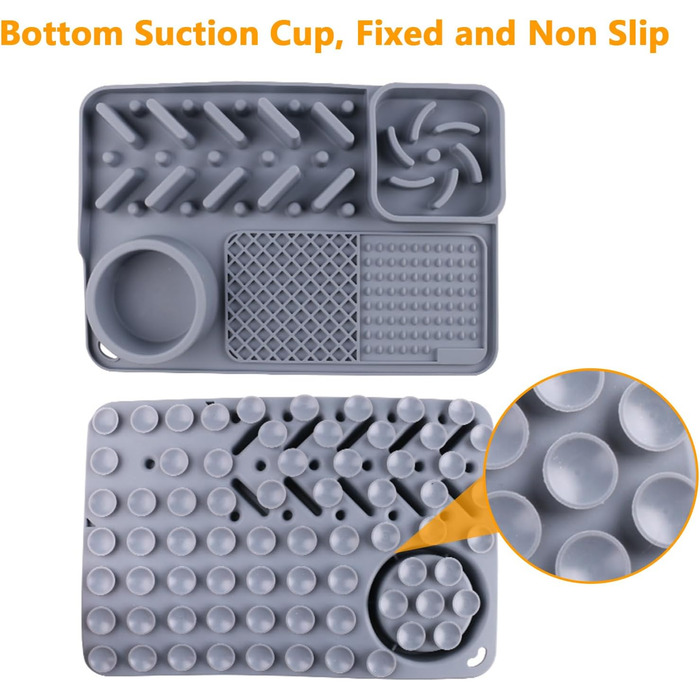 Лежанка-заспокійник для собак Schleckmatte Hund 30x20.5 см з присосками, антиковзаюча, BPA-Free, для повільного годування, зменшує тривожність під час купання, грумінгу та тренувань