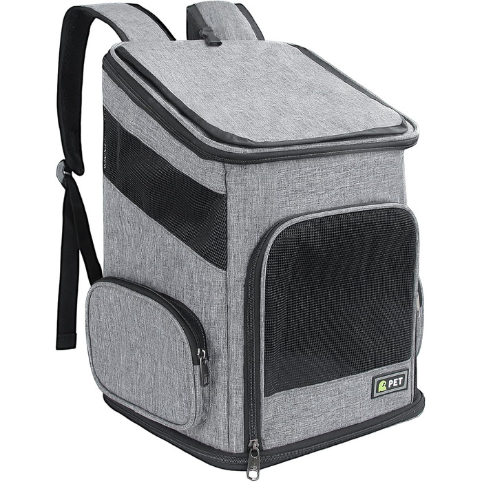 Рюкзак для кота/маленького собаки, складний, з вентиляцією та ремінцем безпеки, для подорожей та активного відпочинку