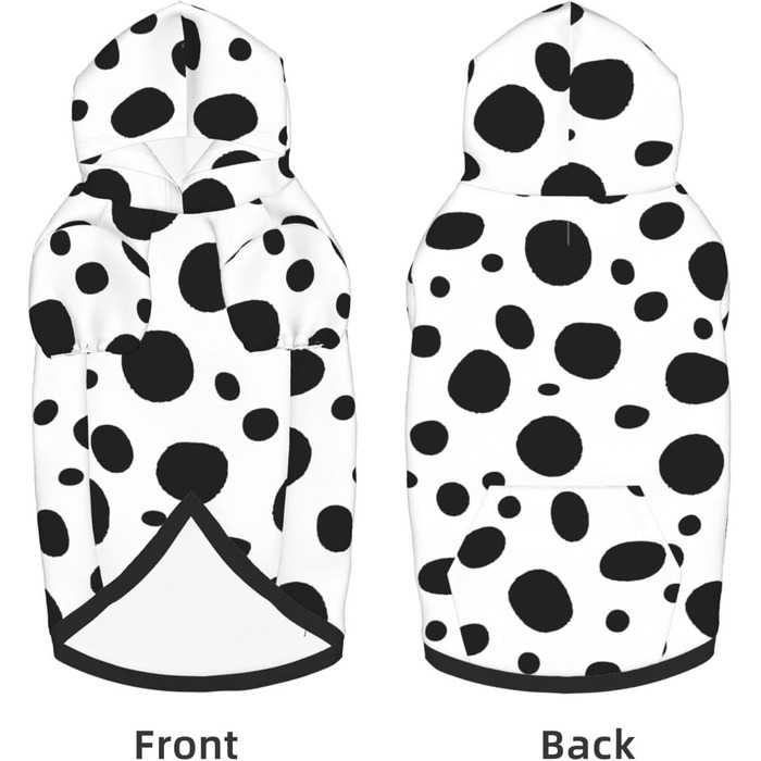 Пуловер для собак з капюшоном та принтом далматинця, з кишенею та шапочкою, зимовий одяг, для середніх та великих собак, дівчаток та хлопчиків, одяг для домашніх тварин, комплекти