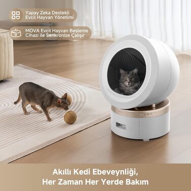 Інтелектуальний самоочисний котячий туалет MOVA MeowgicPod LR10 Prime від Dreame